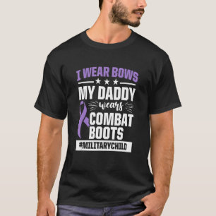 Camiseta Mes del niño militar Purple Up Daddy Boots 1