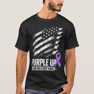 Camiseta Mes del niño militar Purple up los niños militares