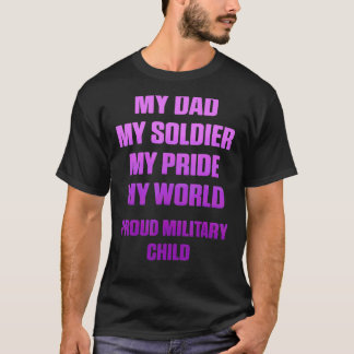 Camiseta Mes del niño militar Purple Up World