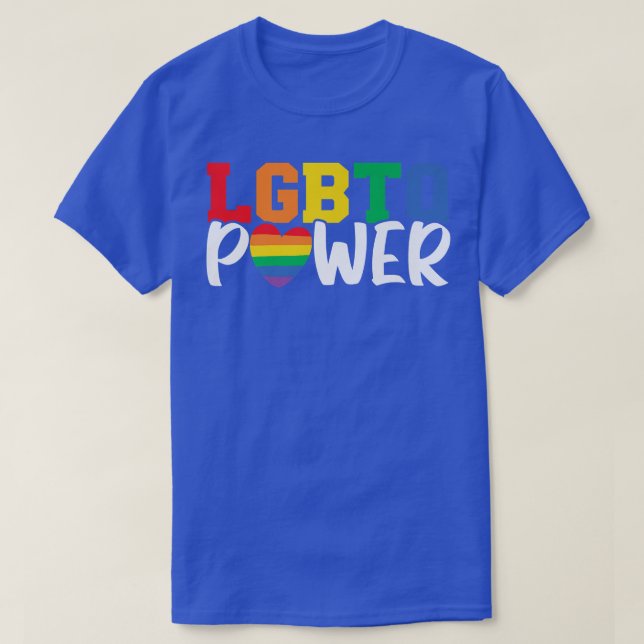 Camiseta Mes del orgullo arcoiris por el poder LGBTQ Iguald (Diseño del anverso)