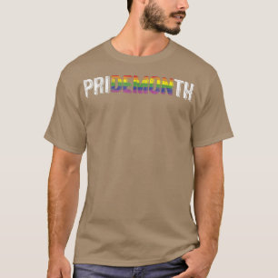 Camiseta Mes del Orgullo: Bandera LGBT gay demon 2022 