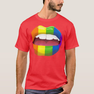Camiseta Mes del Orgullo Boca LGBTQ+ Labios LGBT