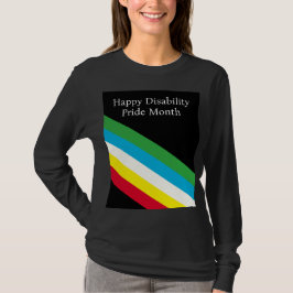 Camiseta Mes del Orgullo de la Discapacidad Feliz