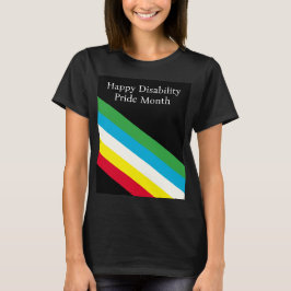 Camiseta Mes del Orgullo de la Discapacidad Feliz