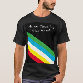 Camiseta Mes del Orgullo de la Discapacidad Feliz