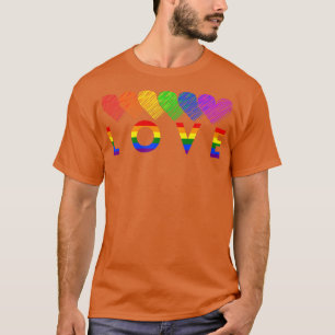 Camiseta Mes del Orgullo del Corazón Colorido LGBT