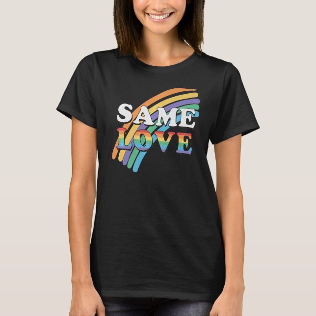 Camiseta Mes del Orgullo El Mismo Amor El Arcoiris Bisexual (Anverso)