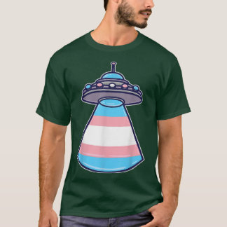 Camiseta Mes del orgullo espacial transgénero Ufo