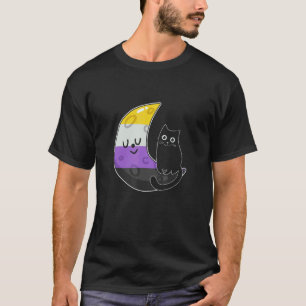 Camiseta Mes del Orgullo Gatos No Binarios Bandera Lgbt Org