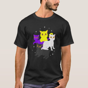 Camiseta Mes del Orgullo Gatos No Binarios Bandera Lgbt Org