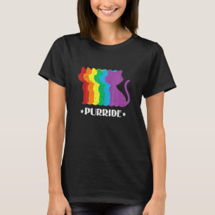 Camiseta Mes del Orgullo Gatos Orgullo Bandera Arcoíris LGB