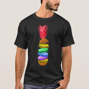 Camiseta Mes del Orgullo Gay Bandera Arcoiris Piña Fruta Po