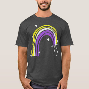 Camiseta Mes del orgullo gay Bandera no binaria Arcoiris LG