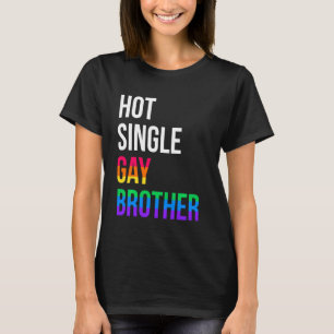 Camiseta Mes del Orgullo Gay Brother Lgbt Single Lgbtqia