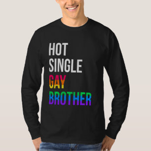 Camiseta Mes del Orgullo Gay Brother Lgbt Single Lgbtqia