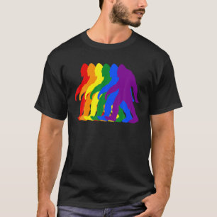 Camiseta Mes del Orgullo Gay de pie Gigantes Sasquatch Ga L