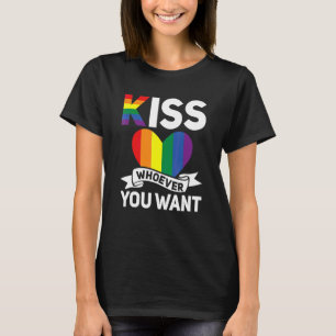 Camiseta Mes del Orgullo Gay Lgbt Besa a Quien Quieras Jode