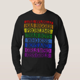 Camiseta Mes Del Orgullo Gay Lgbt El Mundo Tiene Problemas 