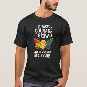 Camiseta Mes del Orgullo Gay Mariposa Monarca Saliendo De T