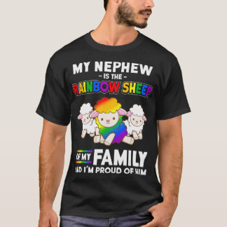 Camiseta Mes del orgullo gay Regalo mi sobrino es oveja arc