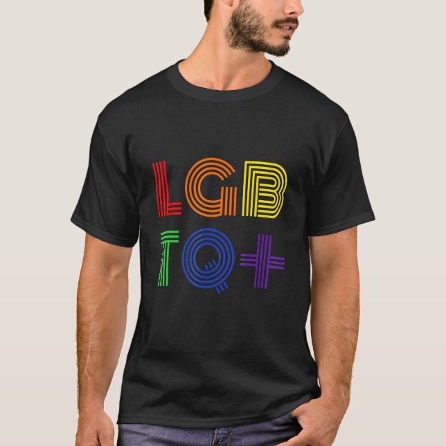 Camiseta Mes del orgullo gay tipo arcoiris LGBTQ (Anverso)