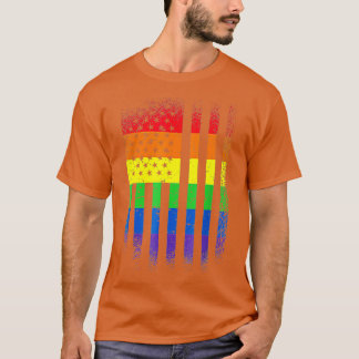 Camiseta Mes del Orgullo LGBT apoyo al arcoiris estadounide