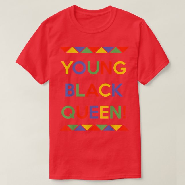 Camiseta Mes del orgullo LGBT de la joven reina negra  (Diseño del anverso)