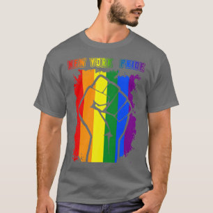 Camiseta Mes del Orgullo LGBT de Nueva York Bandera Arcoiri