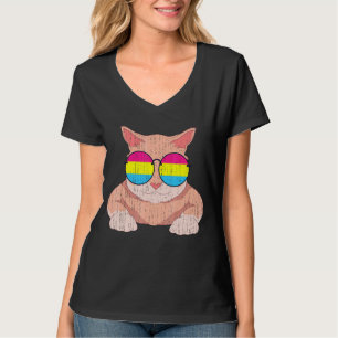 Camiseta Mes del Orgullo Lgbt Gafas De Sol Bandera Pansexua