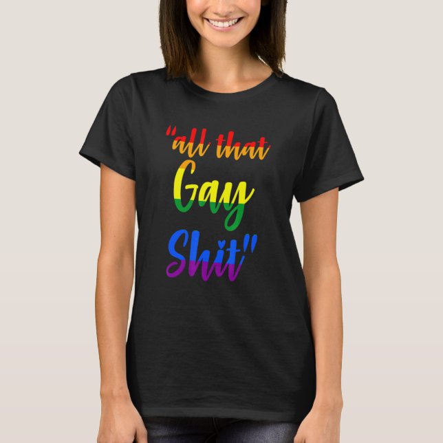 Camiseta Mes del Orgullo LgbtFiesta de Soltero Gay Cool Com (Anverso)