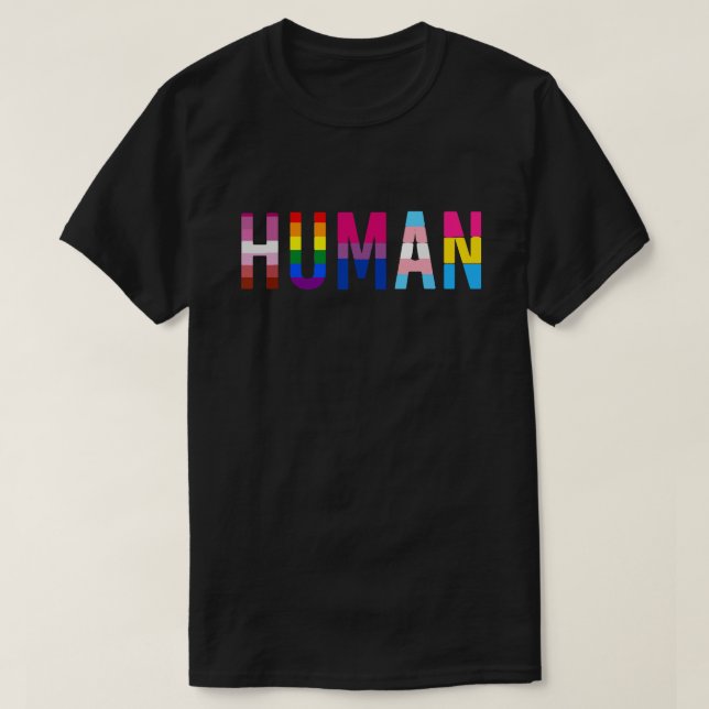 Camiseta Mes del Orgullo LGBTQ+ Humain – Transexual, Lesbia (Diseño del anverso)