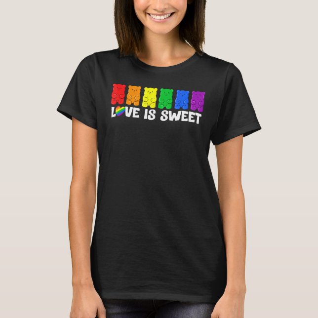Camiseta Mes del orgullo oso de Gummy orgullo gay LGBTQ org (Anverso)