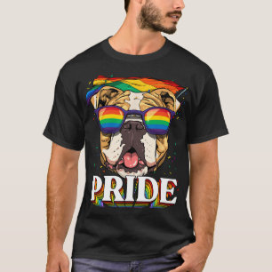 Camiseta Mes del orgullo por la bandera arcoiris del Bulldo