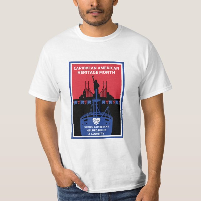 Camiseta Mes del Patrimonio Americano del Caribe (Anverso)