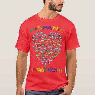 Camiseta Mes del patrimonio hispano 2021 Todos los países b