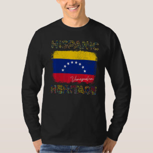 Camiseta Mes del patrimonio hispano Bandera de Venezuela