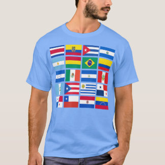 Camiseta Mes del patrimonio hispano Bandera latina en todos