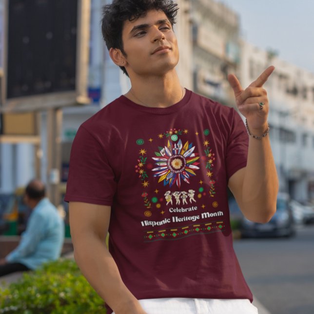 Camiseta Mes del patrimonio hispano Banderas latinas giraso (Subido por el creador)