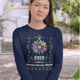 Camiseta Mes del patrimonio hispano Banderas latinas giraso