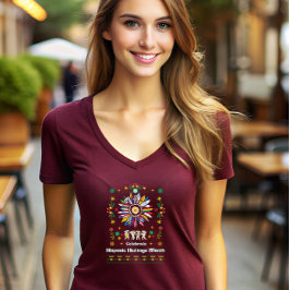 Camiseta Mes del patrimonio hispano Banderas latinas giraso