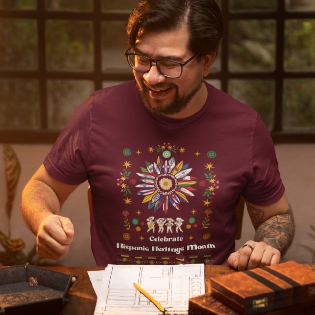 Camiseta Mes del patrimonio hispano Banderas latinas giraso (Subido por el creador)