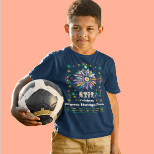 Camiseta Mes del patrimonio hispano Banderas latinas giraso
