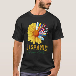 Camiseta Mes del Patrimonio Hispano Bonito Nacional Latino 