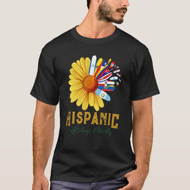 Camiseta Mes del Patrimonio Hispano Bonito Nacional Latino  (Anverso)