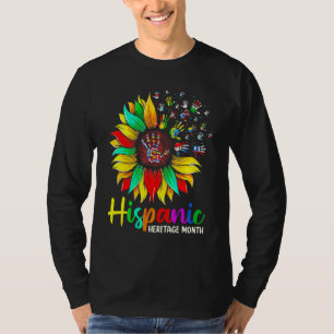 Camiseta Mes del Patrimonio Hispano Bonito Nacional Latino 