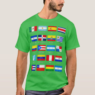 Camiseta Mes del patrimonio hispano Latino Todos los países