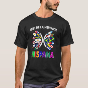 Camiseta Mes del patrimonio hispano Latino Todos los países