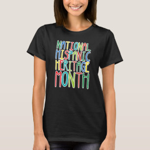 Camiseta Mes del Patrimonio Hispano, Mes Nacional de la Her