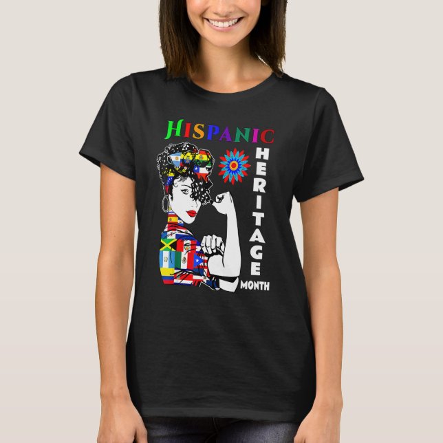 Camiseta Mes del patrimonio hispano Mujeres Latinas (Anverso)