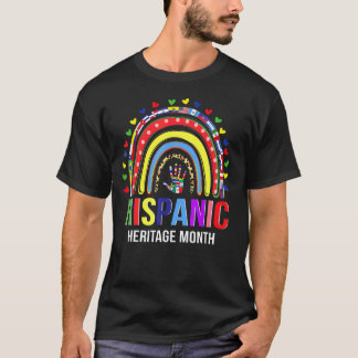 Camiseta Mes del Patrimonio Hispano Nacional Arcoiris Todo